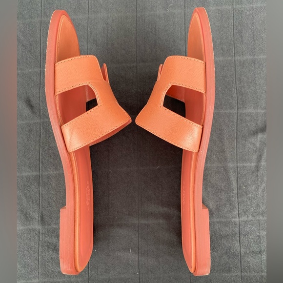 Hermes Oran Sandals in Size 36 Rouge Blush - Picture 3 of 11